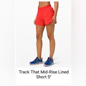Track That Mid-Rise Lined Short 5" - pink punch size 16